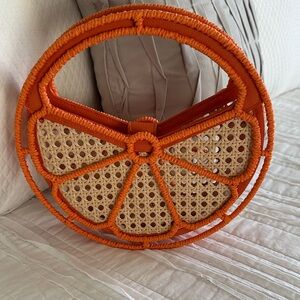 Target Orange and Tan Mini Bag